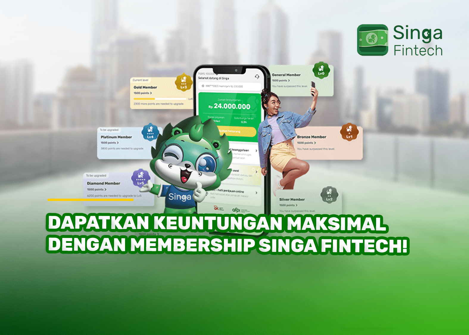 Dapatkan Keuntungan Maksimal dengan Membership Singa Fintech!