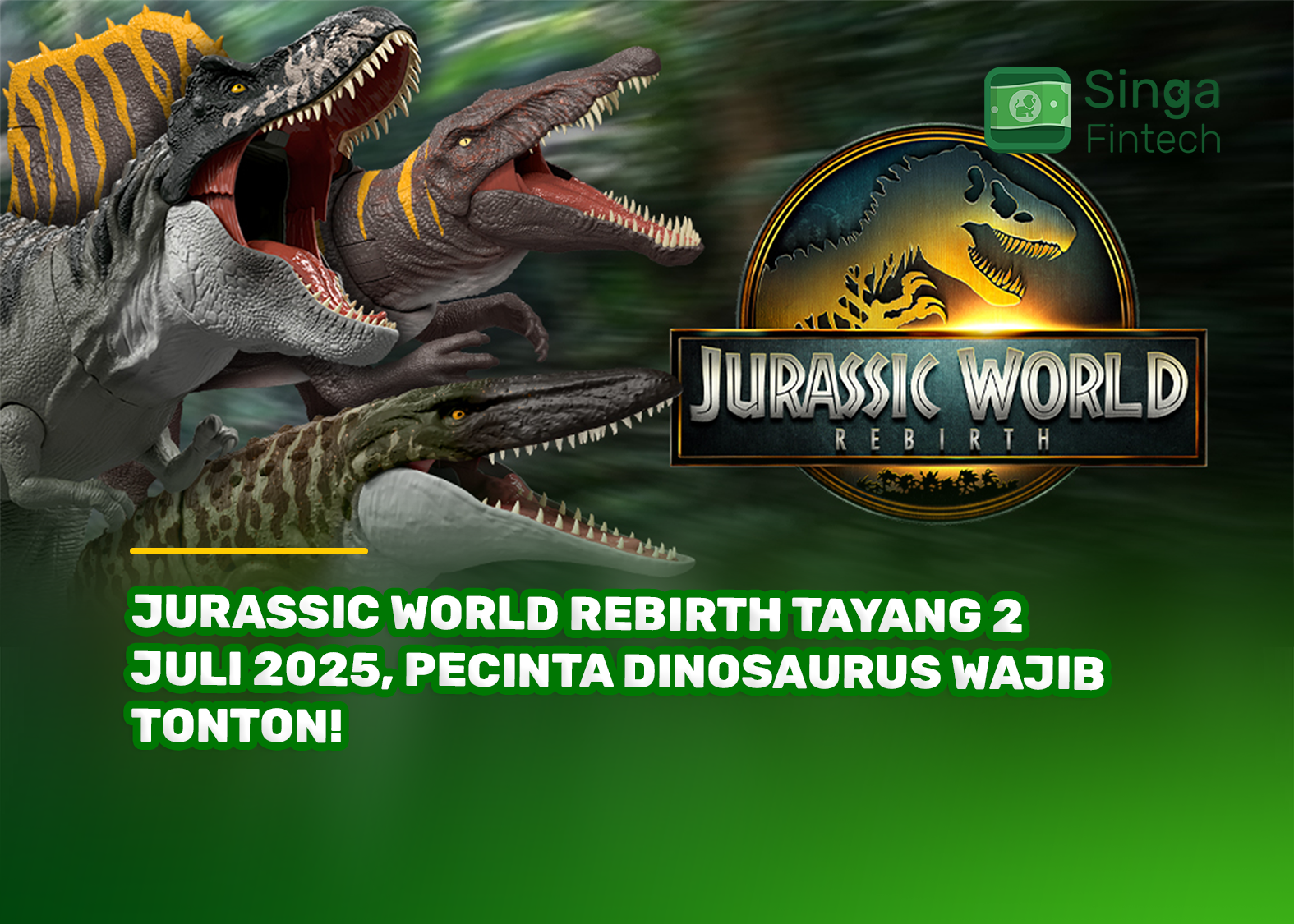 Jurassic World Rebirth Tayang 2 Juli 2025, Pecinta Dinosaurus Wajib Tonton!